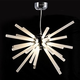 Globe Chrome Feature para lustre de metal cristal
