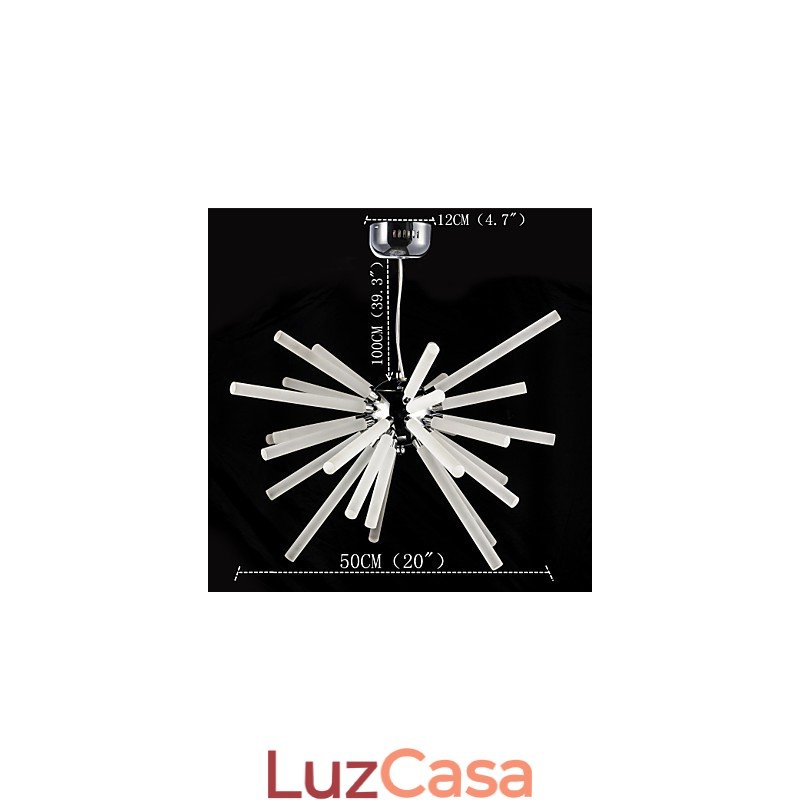 Globe Chrome Feature para lustre de metal cristal