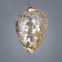 Lanterna clássica tradicional galvanizada para lustre de metal estilo mini