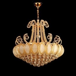 Lustre de luxo moderno com pingente de cristal, diâmetro de 50 cm, contém 8 lâmpadas