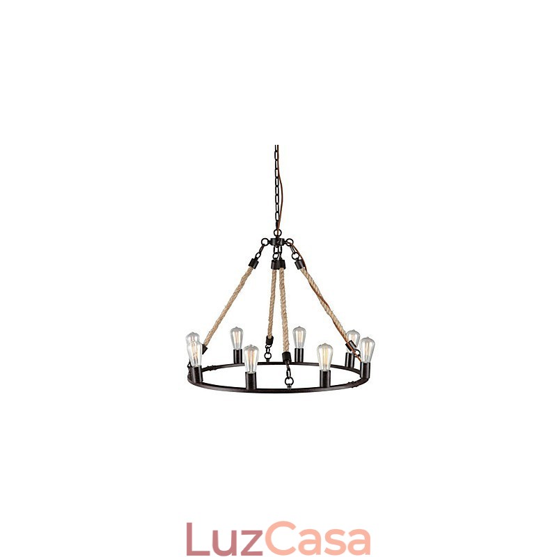 Lustre de metal com pintura estilo mini vintage