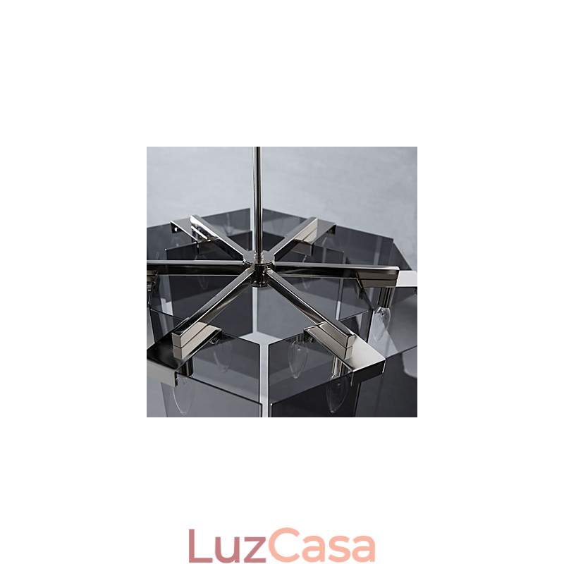 Pintura rústica Lodge Feature para designers Metal Indoor 6 lâmpadas Chandelier