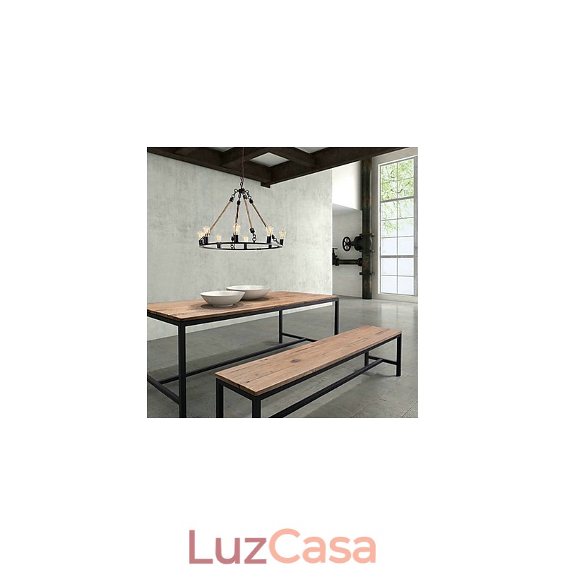 Lustre de metal com pintura estilo mini vintage