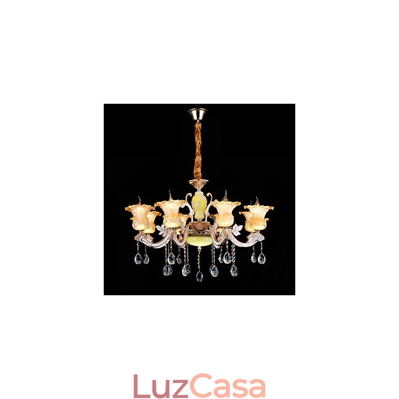 Moderno Contemporâneo Tradicional Clássico Liga de Zinco Recurso para Cristal Mini Estilo Metal Pendente Luz