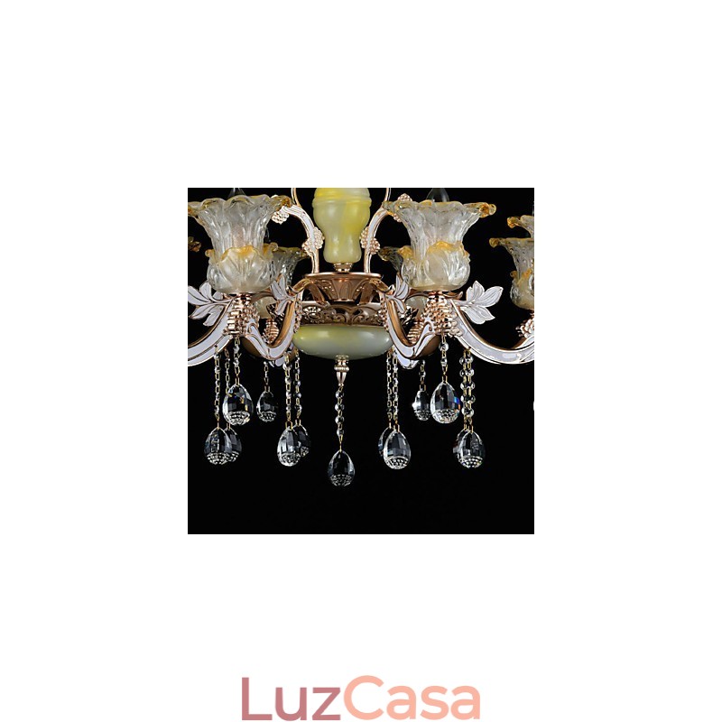 Moderno Contemporâneo Tradicional Clássico Liga de Zinco Recurso para Cristal Mini Estilo Metal Pendente Luz