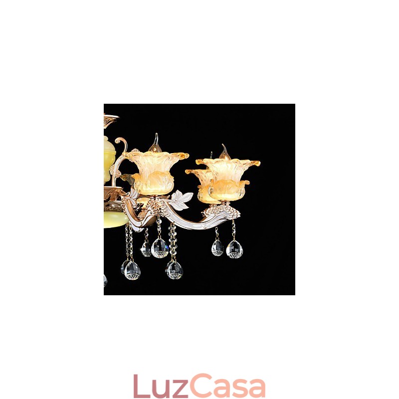 Moderno Contemporâneo Tradicional Clássico Liga de Zinco Recurso para Cristal Mini Estilo Metal Pendente Luz