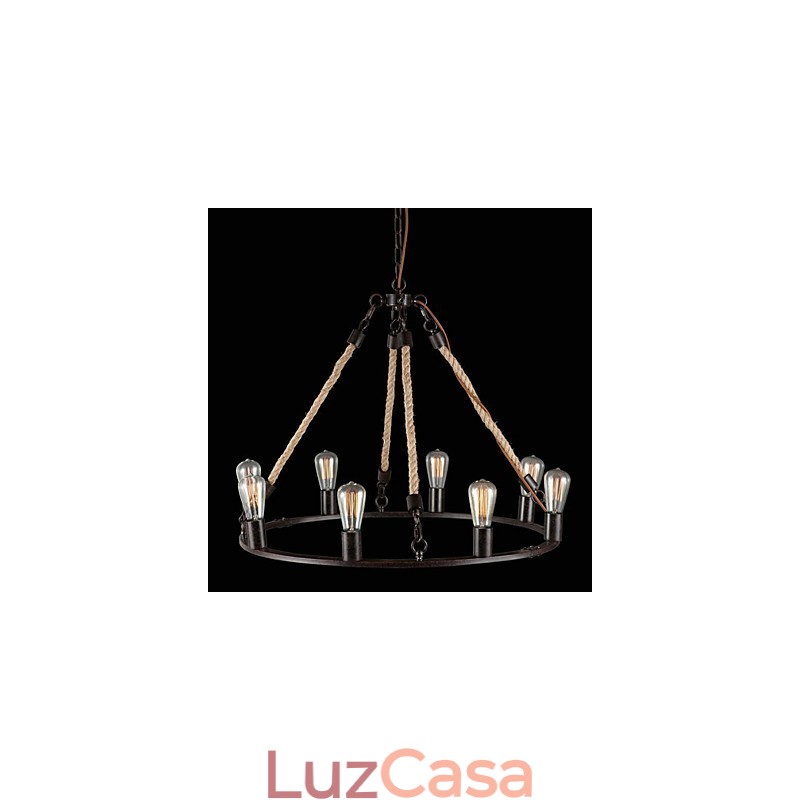 Lustre de metal com pintura estilo mini vintage