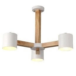 3 Luzes Lustre Moderno Contemporâneo Tradicional Clássico Vintage Country Madeira Característica para Madeira
