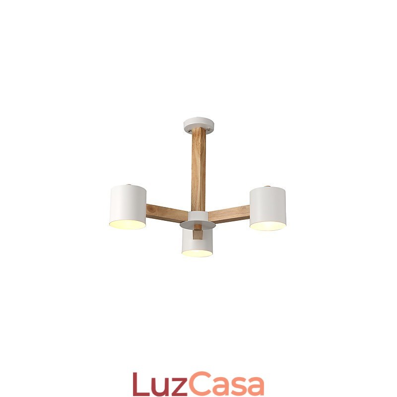 3 Luzes Lustre Moderno Contemporâneo Tradicional Clássico Vintage Country Madeira Característica para Madeira