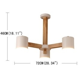 3 Luzes Lustre Moderno Contemporâneo Tradicional Clássico Vintage Country Madeira Característica para Madeira