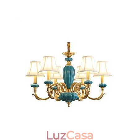 Lustre todo em cobre Lustre decorativo em jade Lustre todo em cobre Lustre decorativo em jade