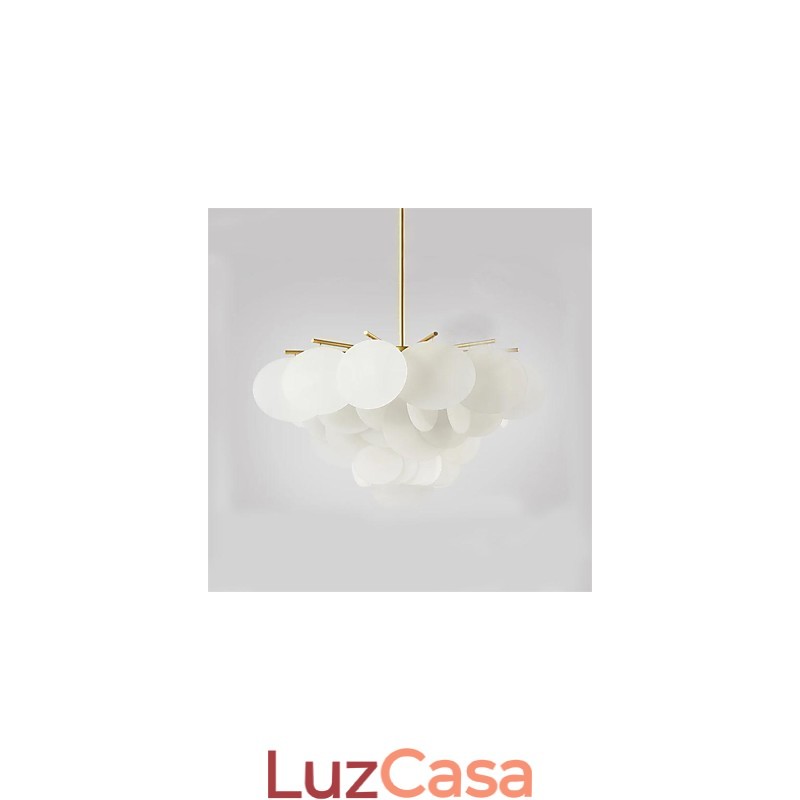 Recurso de pintura clássica tradicional para luminária pendente de madeira e bambu estilo mini