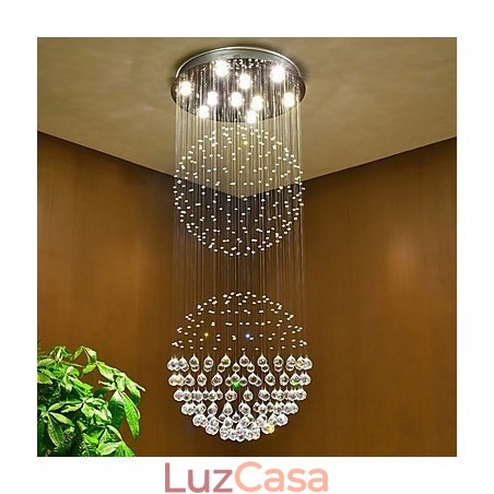 Luminária pendente de teto de cristal, lustre interno, luminárias suspensas para iluminação doméstica Luminária pendente de teto de cristal, lustre interno, luminárias suspensas para iluminação doméstica