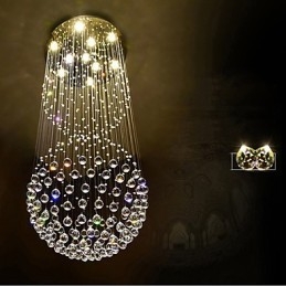 Luminária pendente de teto de cristal, lustre interno, luminárias suspensas para iluminação doméstica