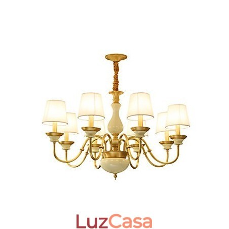 Lustre todo em cobre Lustre decorativo em jade Lustre todo em cobre Lustre decorativo em jade