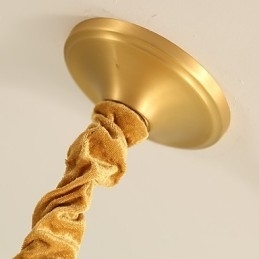 Lustre todo em cobre Lustre decorativo em jade