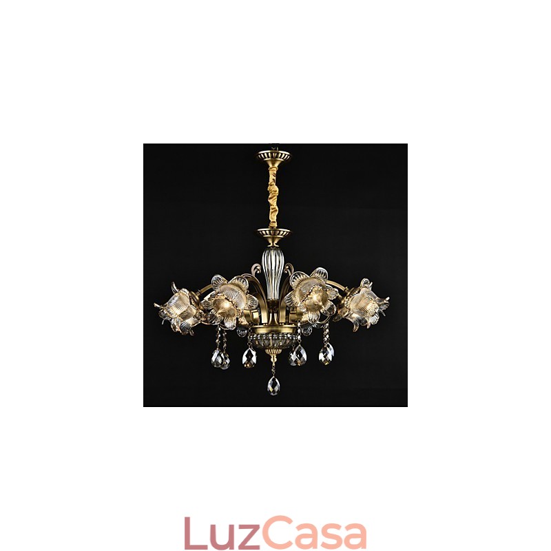 Pintura rústica de chalé para designers, lustre de 2 lâmpadas em metal para lojas internas