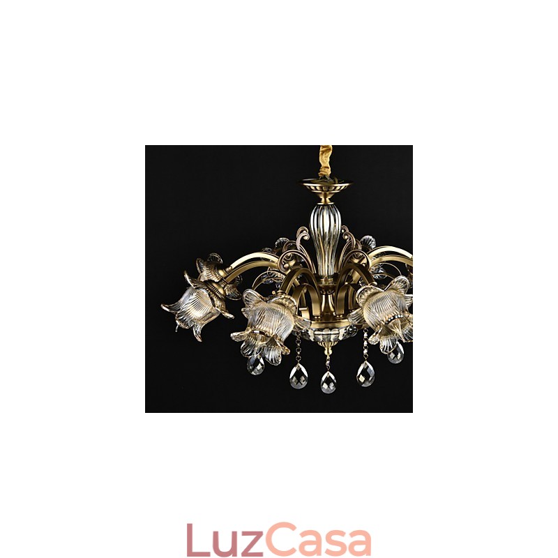 Pintura rústica de chalé para designers, lustre de 2 lâmpadas em metal para lojas internas