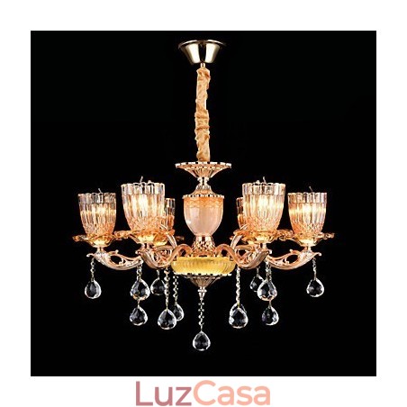 Moderno Contemporâneo Tradicional Clássico Liga de Zinco Recurso para Cristal Mini Estilo Metal Pendente Luz Moderno Contemporâneo Tradicional Clássico Liga de Zinco Recurso para Cristal Mini Estilo Metal Pendente Luz