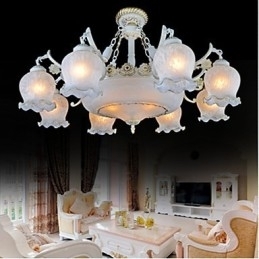 Lustre Branco Europeu Retro Clássico
