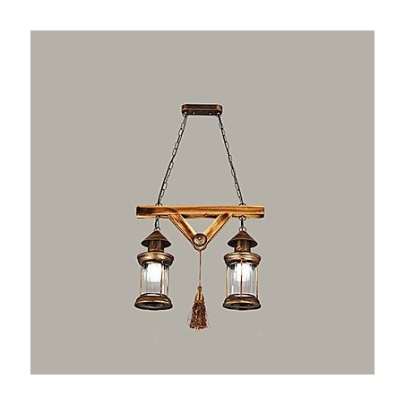 Lustre de metal rústico Lodge Globe Vintage Retro Country Painting Feature para designers de estilo Mini Lustre de metal rústico Lodge Globe Vintage Retro Country Painting Feature para designers de estilo Mini