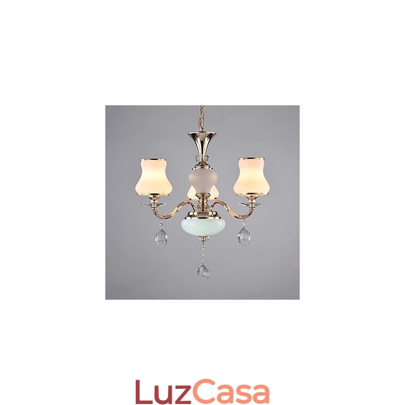 Característica eletrogalvanizada contemporânea moderna para lustre de metal cristal