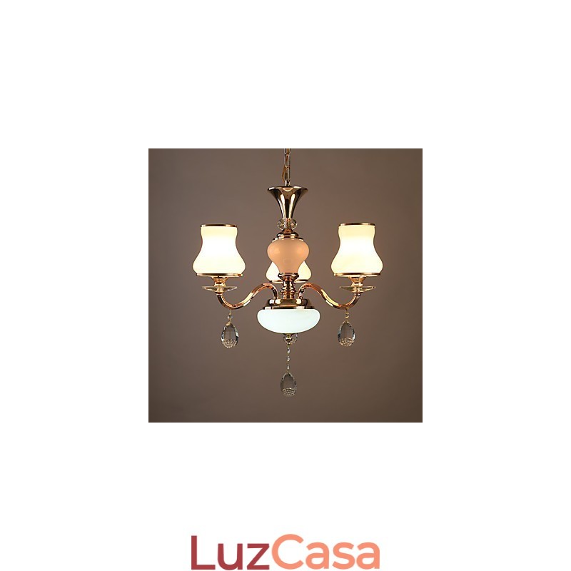 Característica eletrogalvanizada contemporânea moderna para lustre de metal cristal