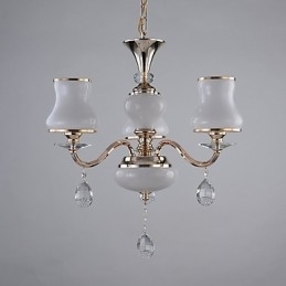 Característica eletrogalvanizada contemporânea moderna para lustre de metal cristal