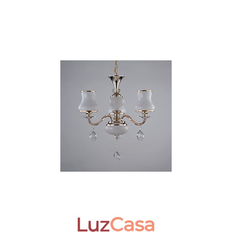 Característica eletrogalvanizada contemporânea moderna para lustre de metal cristal