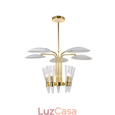 Lustre de arte personalizado com direção ajustável Lustre de lâmpada Lustre de arte personalizado com direção ajustável Lustre de lâmpada