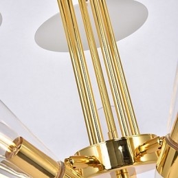 Lustre de arte personalizado com direção ajustável Lustre de lâmpada