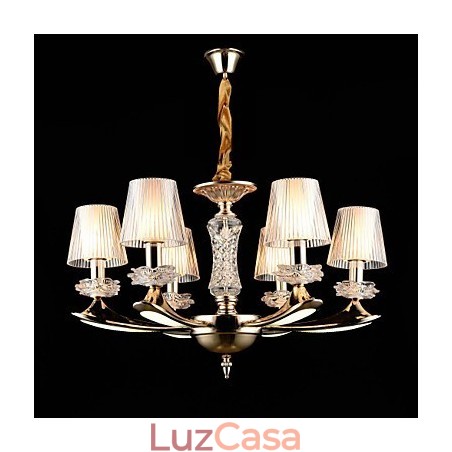 Moderno Contemporâneo Tradicional Clássico Liga de Zinco Recurso para Cristal Mini Estilo Metal Pendente Luz Moderno Contemporâneo Tradicional Clássico Liga de Zinco Recurso para Cristal Mini Estilo Metal Pendente Luz