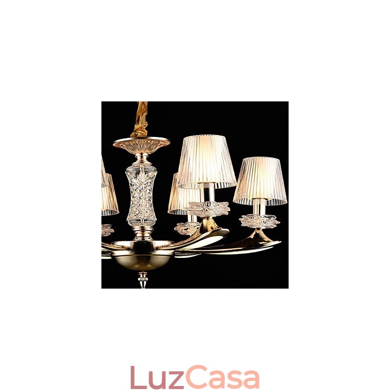 Moderno Contemporâneo Tradicional Clássico Liga de Zinco Recurso para Cristal Mini Estilo Metal Pendente Luz