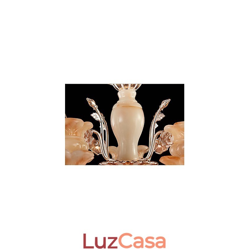 Luminária pendente de cristal jade