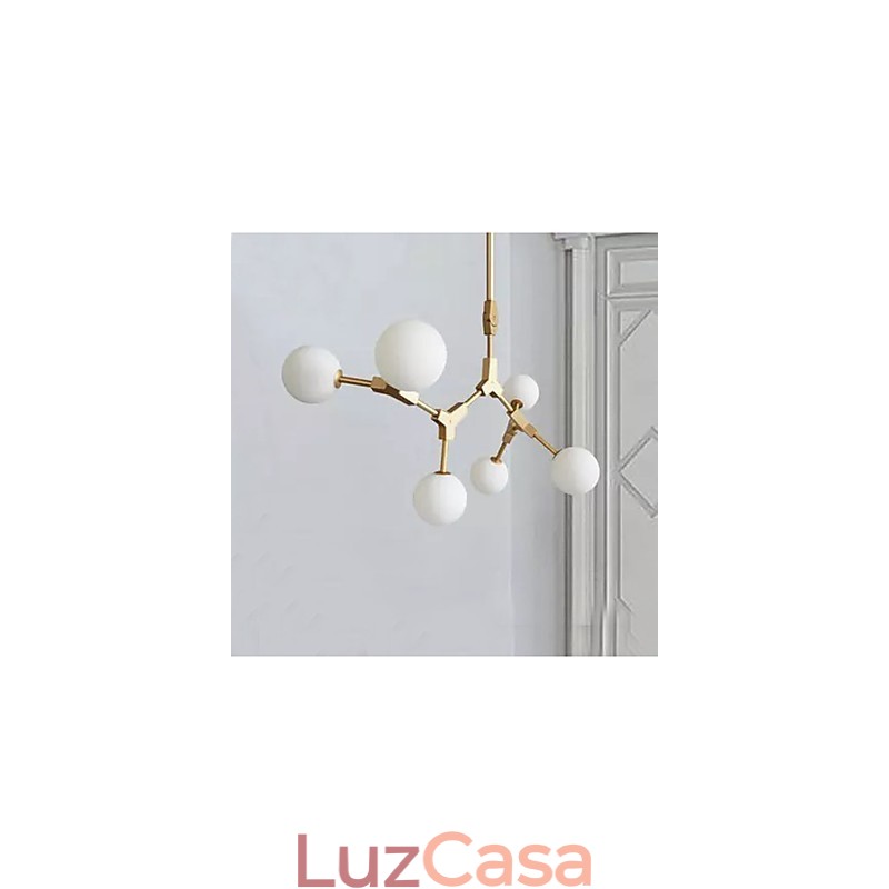 Recurso de pintura clássica tradicional para luminária pendente de madeira e bambu estilo mini