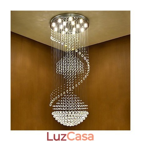 Moderno lustre de cristal pendente de teto luminárias de iluminação suspensas para casa luminárias