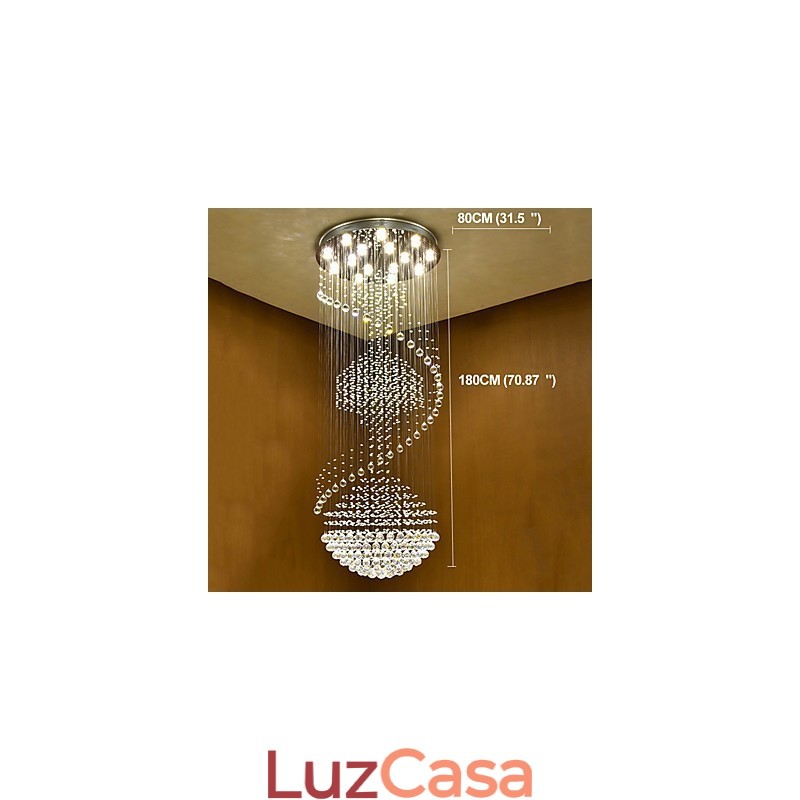 Moderno lustre de cristal pendente de teto luminárias de iluminação suspensas para casa luminárias