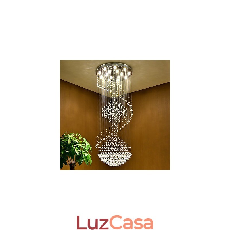 Moderno lustre de cristal pendente de teto luminárias de iluminação suspensas para casa luminárias