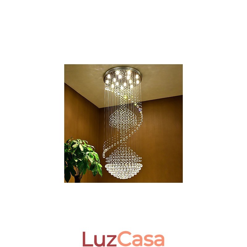 Moderno lustre de cristal pendente de teto luminárias de iluminação suspensas para casa luminárias