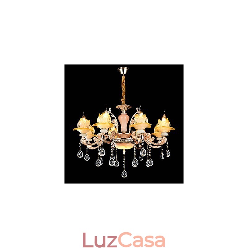 Moderno Contemporâneo Tradicional Clássico Liga de Zinco Recurso para Cristal Mini Estilo Metal Pendente Luz