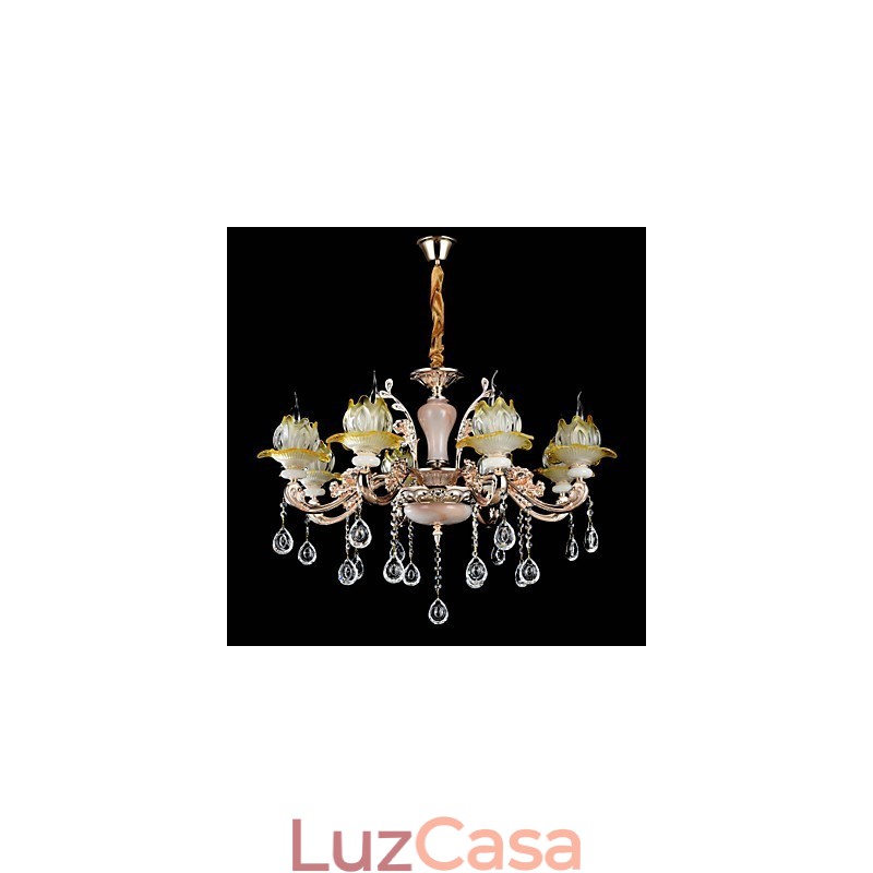 Moderno Contemporâneo Tradicional Clássico Liga de Zinco Recurso para Cristal Mini Estilo Metal Pendente Luz