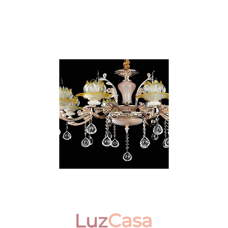 Moderno Contemporâneo Tradicional Clássico Liga de Zinco Recurso para Cristal Mini Estilo Metal Pendente Luz