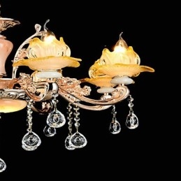 Moderno Contemporâneo Tradicional Clássico Liga de Zinco Recurso para Cristal Mini Estilo Metal Pendente Luz