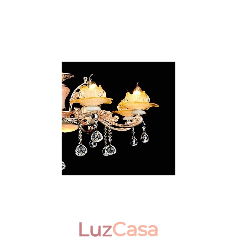 Moderno Contemporâneo Tradicional Clássico Liga de Zinco Recurso para Cristal Mini Estilo Metal Pendente Luz