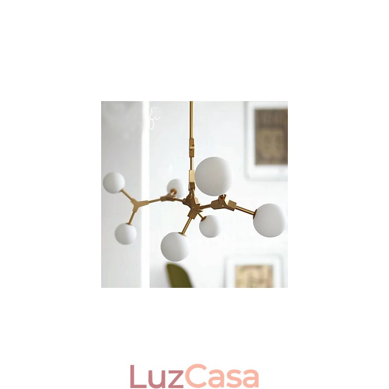 Recurso de pintura clássica tradicional para luminária pendente de madeira e bambu estilo mini