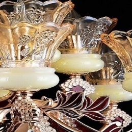 Luminária pendente de liga de zinco com recurso para cristal estilo mini metal interno lojas 15 lâmpadas