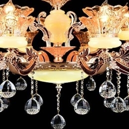 Luminária pendente de liga de zinco com recurso para cristal estilo mini metal interno lojas 15 lâmpadas