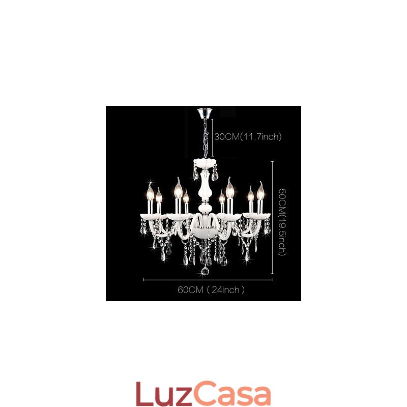 Moderno Contemporâneo Tradicional Clássico Outros Característica para Cristal Vela Estilo Lustre de Vidro