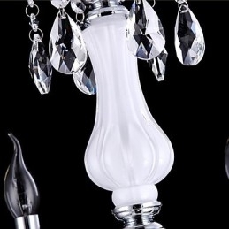 Moderno Contemporâneo Tradicional Clássico Outros Característica para Cristal Vela Estilo Lustre de Vidro