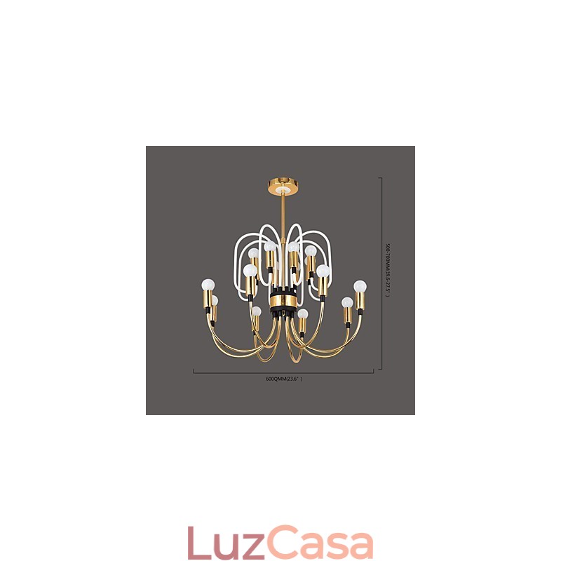 Lustre moderno e contemporâneo personalizado estilo mini
